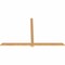 Ekena Millwork Eugene Smooth Timber Gable Bracket, Western Red Cedar, 84"W x 53"H x 1 1/2"D x 3 1/2"F, 15/12 Pitch GBW084X53X0204EUG00SWR - alternate 2